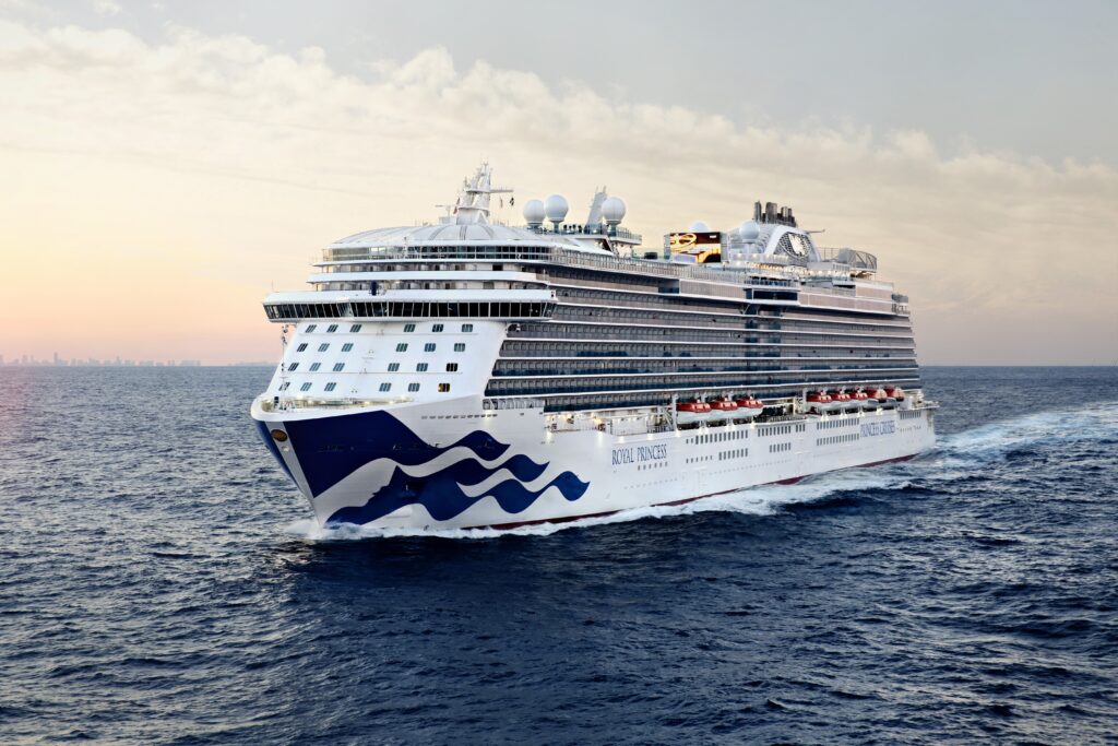 Contemporary cruises on a large ocean cruise ship