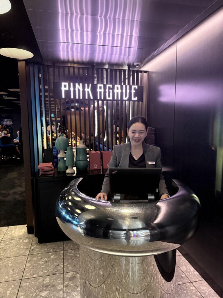 Scarlet Lady Dinner Reservations at Pink Agave